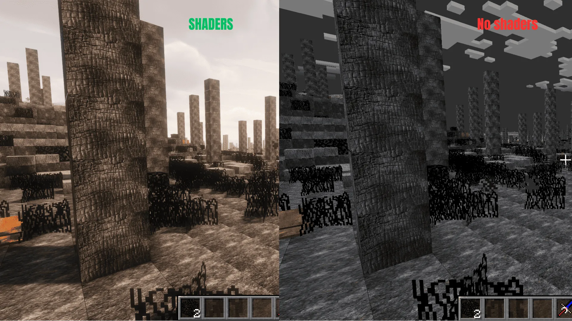 Realistic_Burnt_Forest, Моды, Minecraft