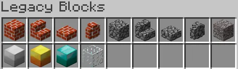 Legacy Blocks, Моды, Minecraft