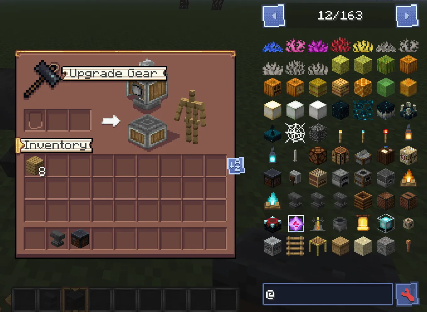 Create Style Interface, Текстуры, Minecraft