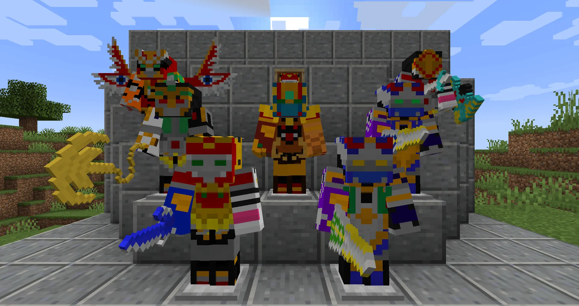 Super Sentai Craft, Моды, Minecraft