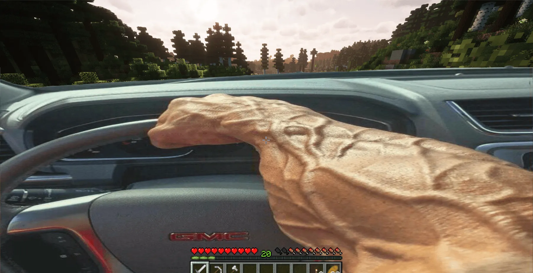 Chad Driver Pumpkin HUD — скриншот 1 (Текстуры, Minecraft)