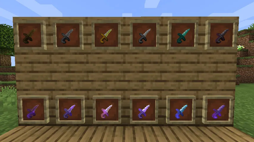 Senjata Melayu, Текстуры, Minecraft