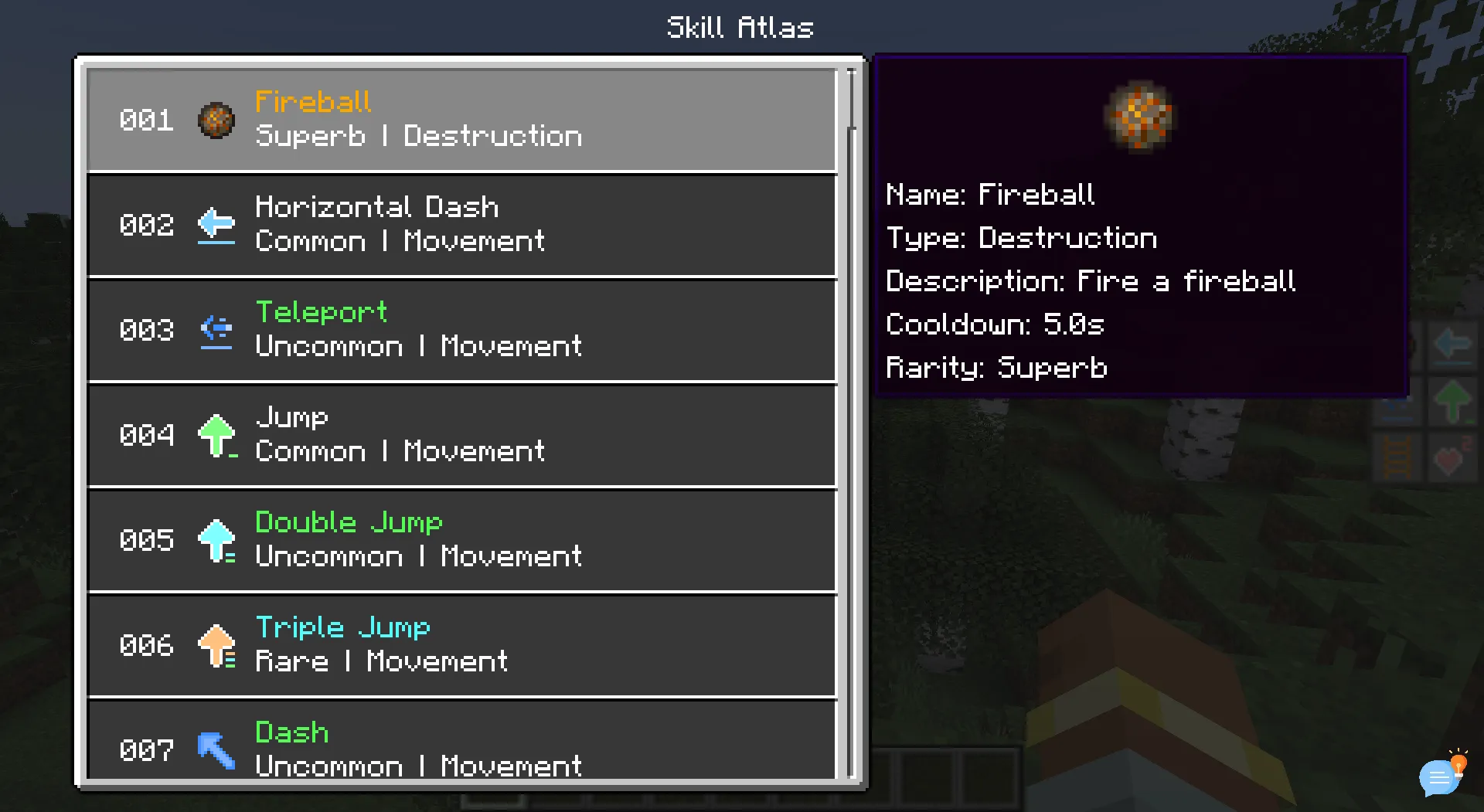 Advanced Skills — скриншот 1 (Моды, Minecraft)