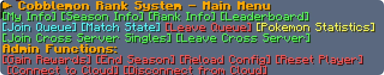 Cobblemon Ranked, Моды, Minecraft
