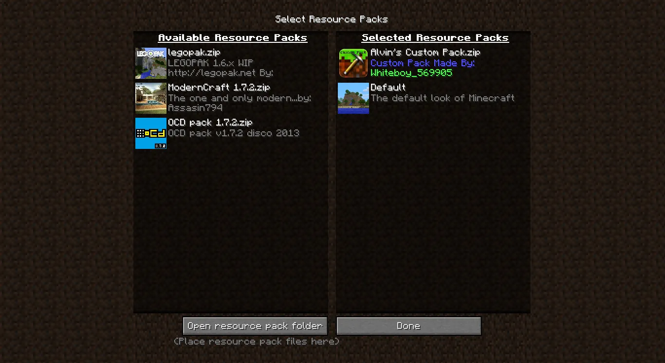 Alvin's Custom Pack — скриншот 1 (Текстуры, Minecraft)