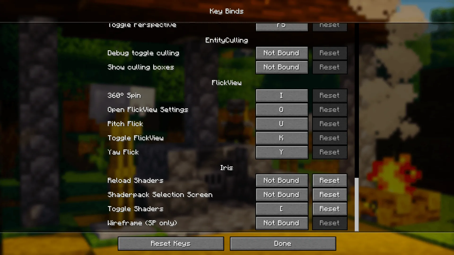 FlickView, Моды, Minecraft