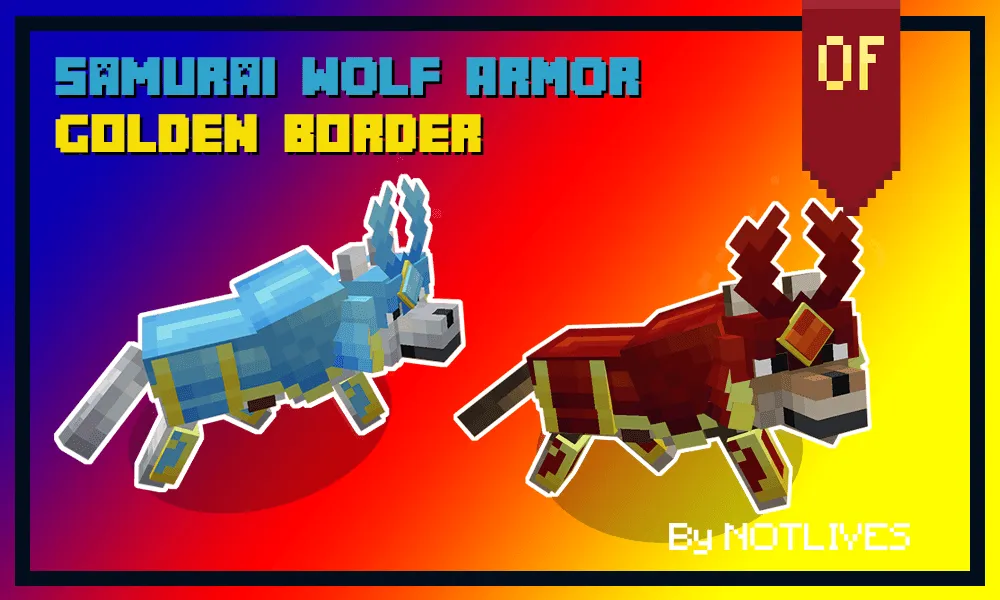 NOTLIVES's Samurai dog Armor V1 — скриншот 1 (Текстуры, Minecraft)