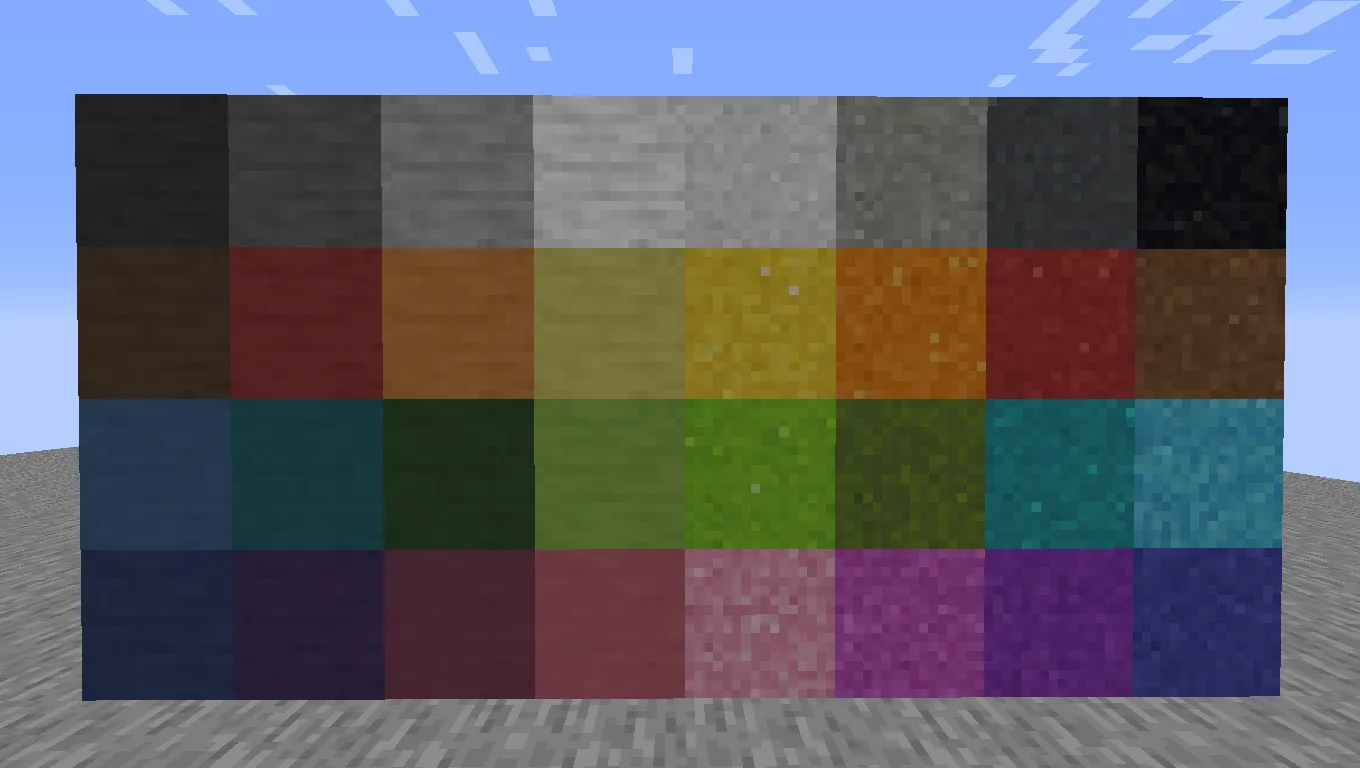 Grittier Concrete — скриншот 2 (Текстуры, Minecraft)