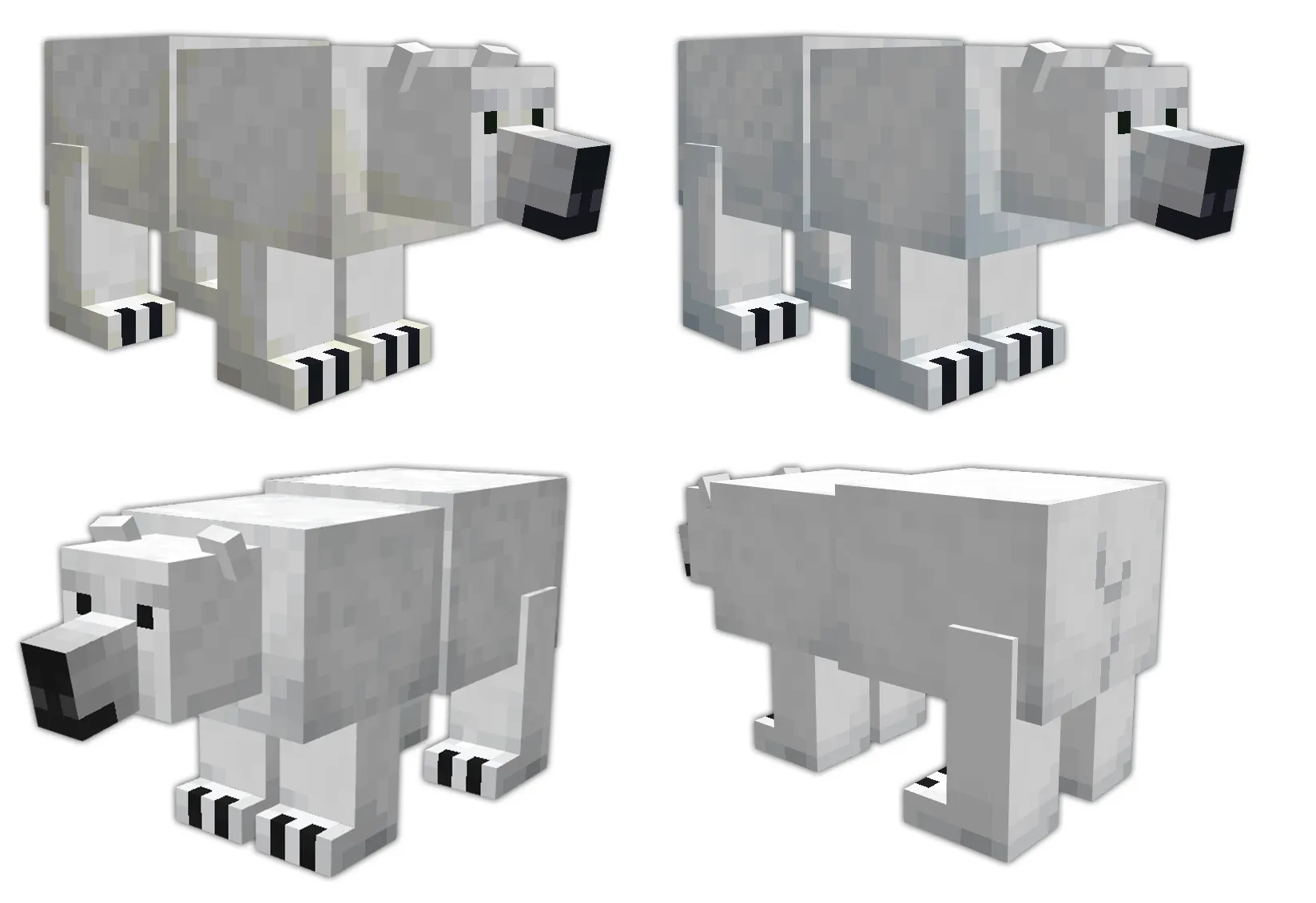 Remodeled Polarbears — скриншот 2 (Текстуры, Minecraft)