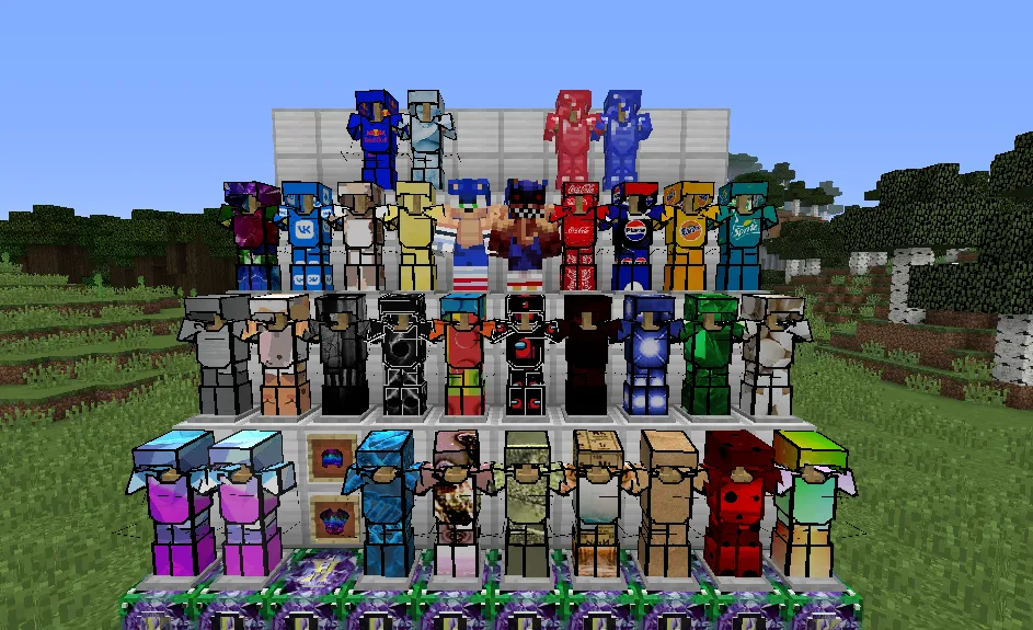 Kamis Lucky Block v1.0.4, Кастомизации, Minecraft