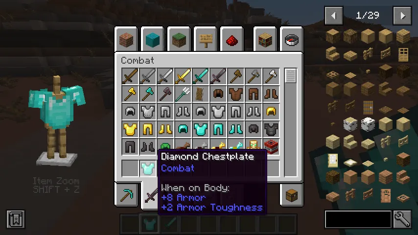 ItemZoomMore, Моды, Minecraft