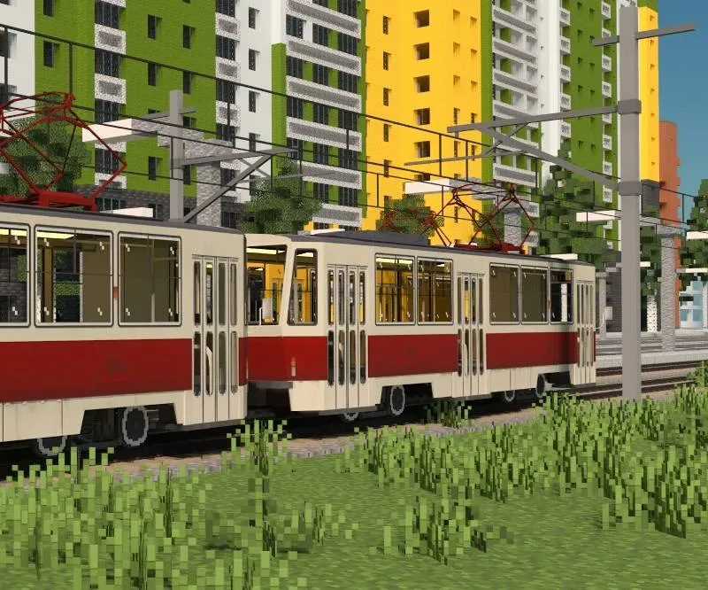 Tram Tatra T6b5 update mtc, Аддоны, Minecraft