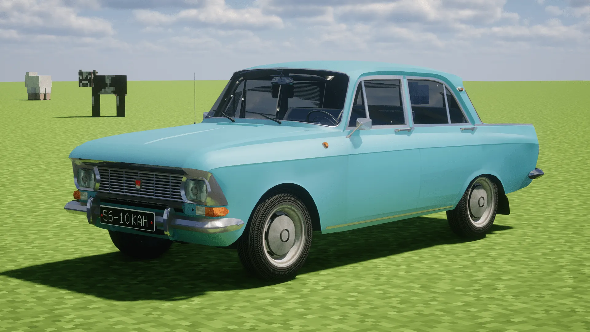 [Immersive Vehicles] AZLK/IZH car pack — скриншот 6 (Моды, Minecraft)