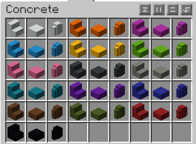 "Slab, Stairs & Walls" — скриншот 1 (Моды, Minecraft)