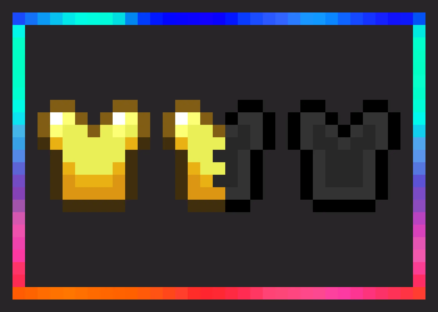 Dev's Better Armor Icons - Gold Edition — скриншот 1 (Текстуры, Minecraft)