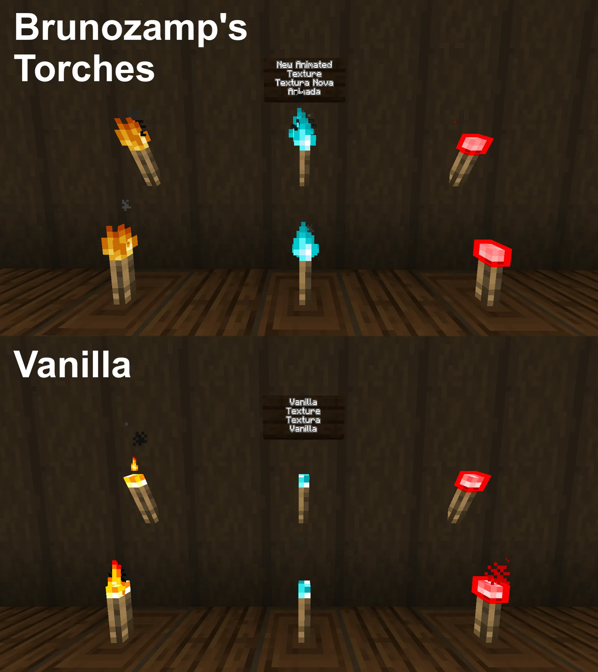 Brunozamp's Torches — скриншот 1 (Текстуры, Minecraft)
