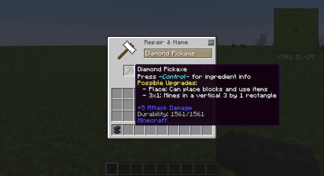 ToolUtilities, Моды, Minecraft