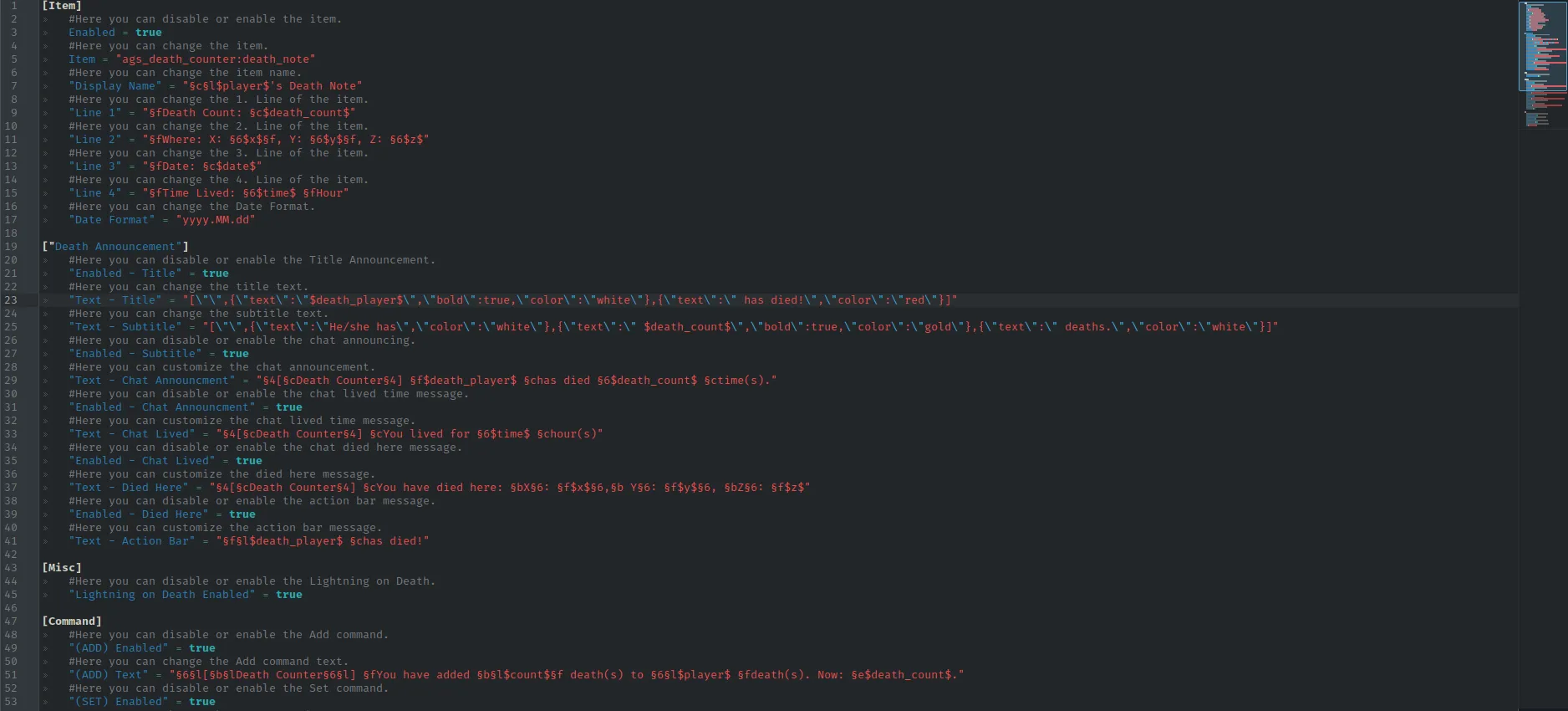 Death Counter, Моды, Minecraft