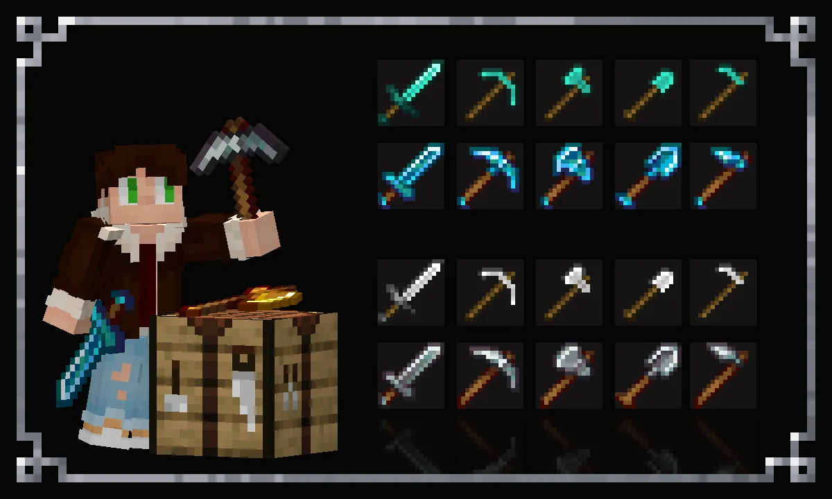 Tools Reimagined, Текстуры, Minecraft