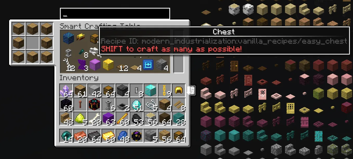 BBL Smart Crafting, Моды, Minecraft