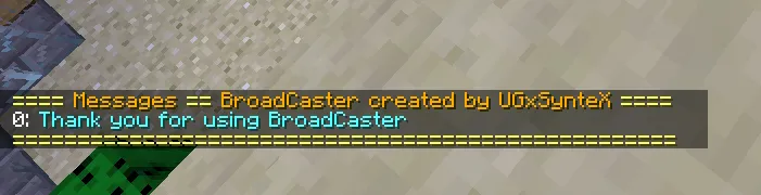 Auto chat BroadCaster easy2use — скриншот 2 (Плагины, Minecraft)