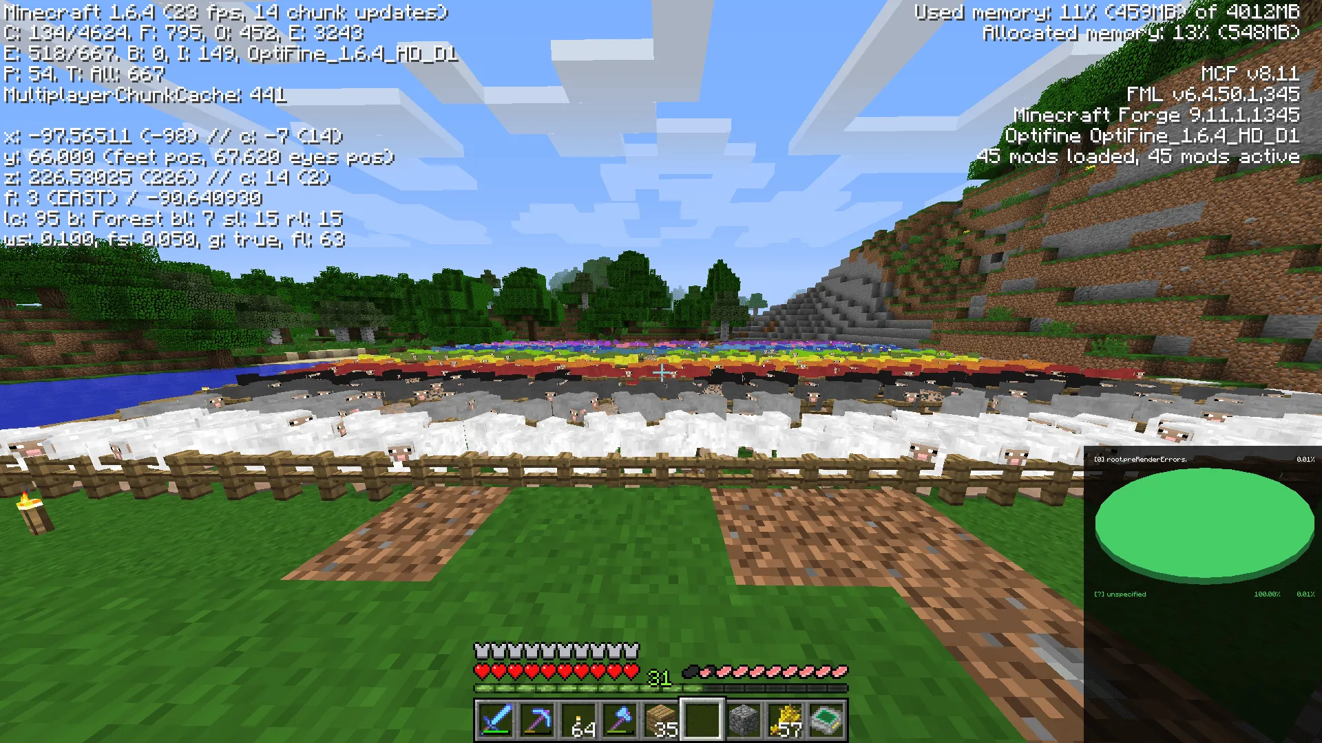 Entity Culling Backport — скриншот 1 (Моды, Minecraft)