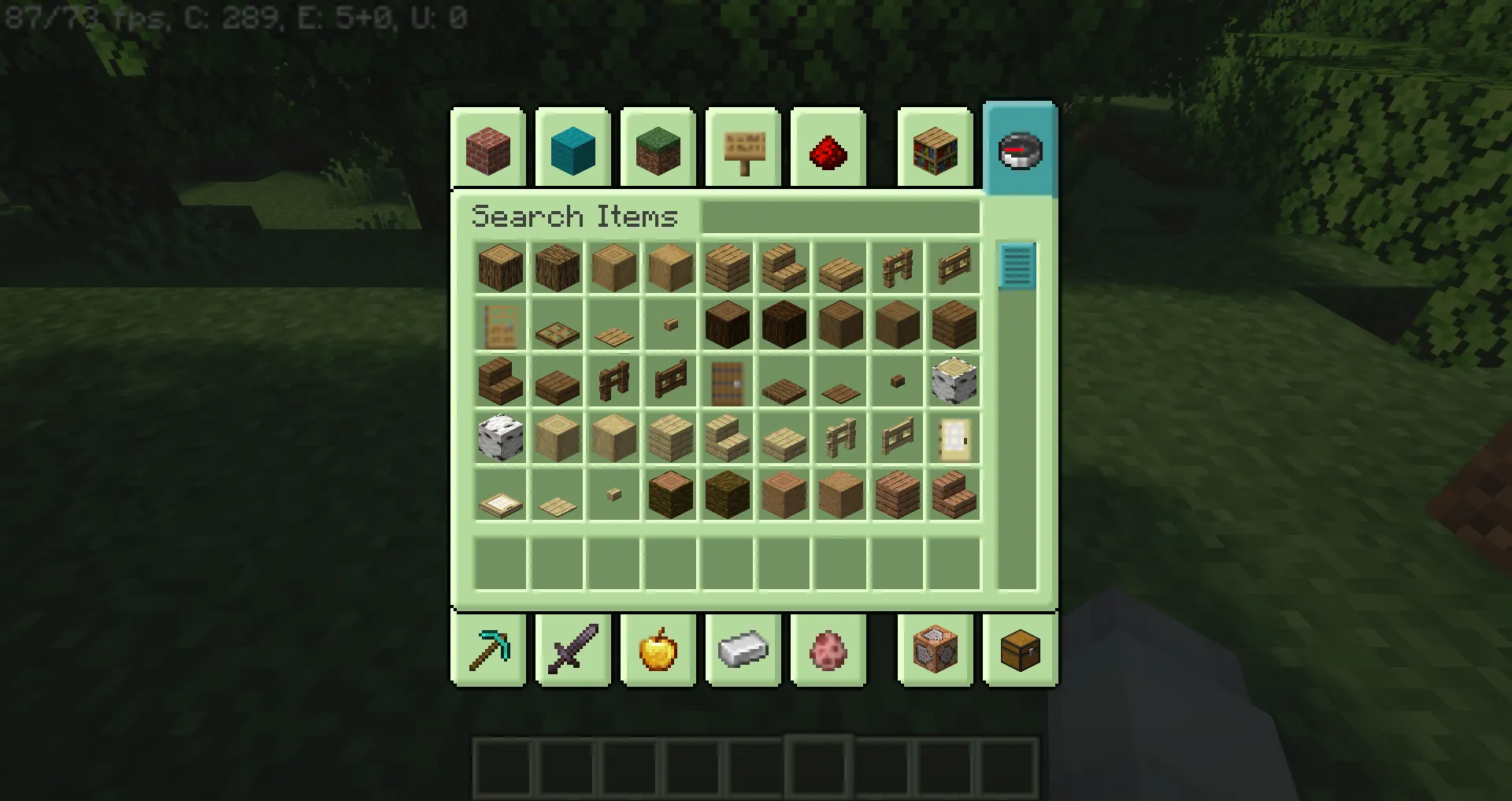 Pinku's Green GUI Pack — скриншот 1 (Текстуры, Minecraft)