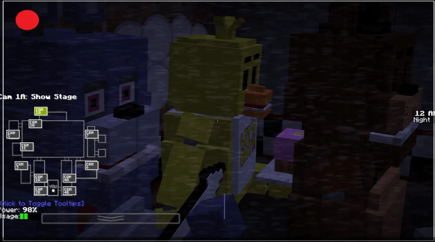 Five Nights at Freddy's 1 | Real Gameplay — скриншот 8 (Карты, Minecraft)