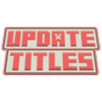 Update titles