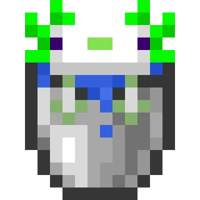 White and Green Axolotls