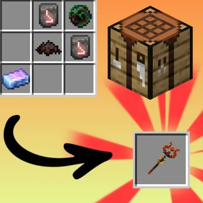Blood Staff Recipe(Iron's Spells)