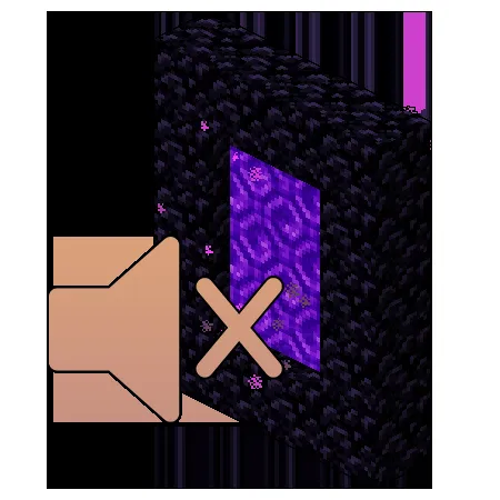 Muted Nether Portals