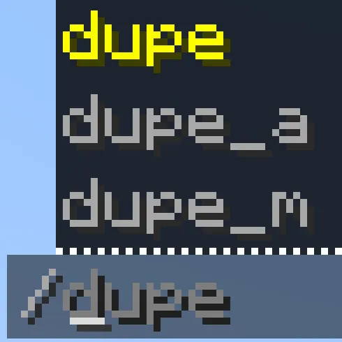 Dupe Commands