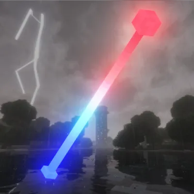 Glowstick Lightning Staff (ISS)