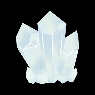 Decorative crystal clusters