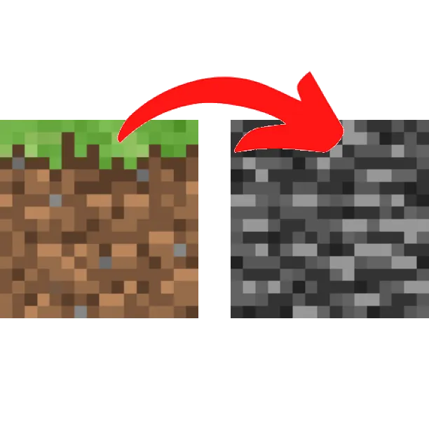 Dirty bedrock WITHOUT GRASS! (16x16)
