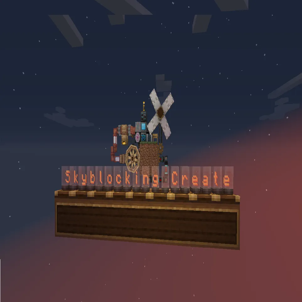 Skyblock Mod. Create Skyblocking Create - для Майнкрафт - Зона Крафта
