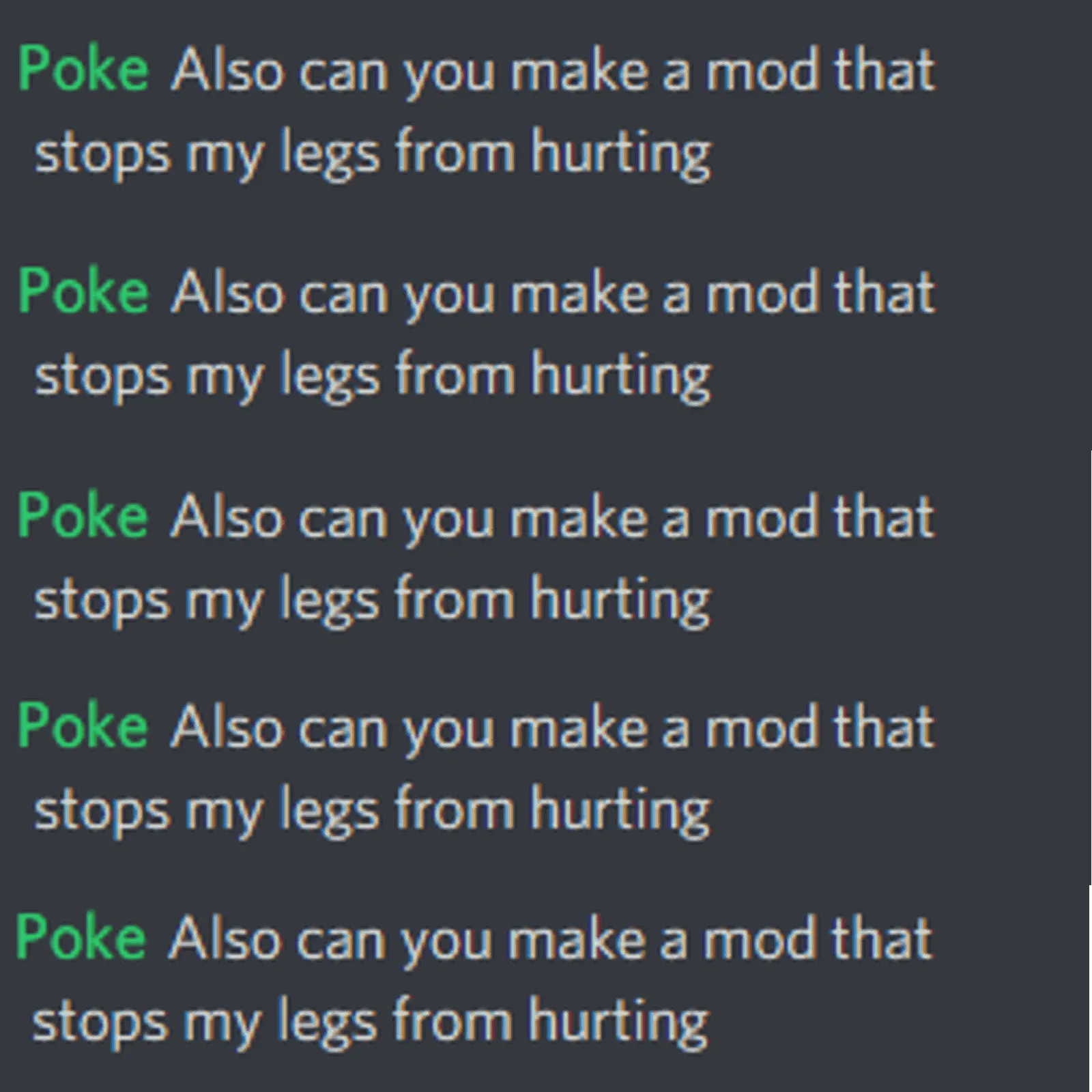 Legs Hurt