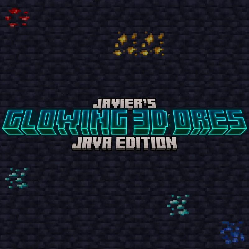 javier's glowing 3d ores NO OPTIFINE