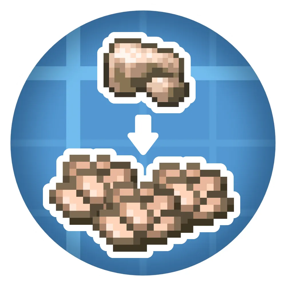 Create more crushed ores