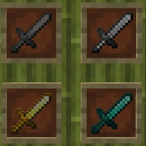 SWORD HANDLES MADE OUT OF RESPECTIVE MATERIAL