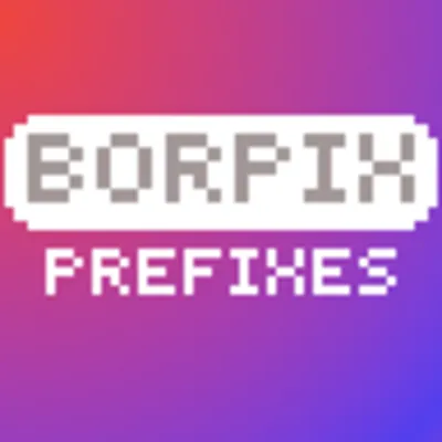 Borpix Prefixes Dark