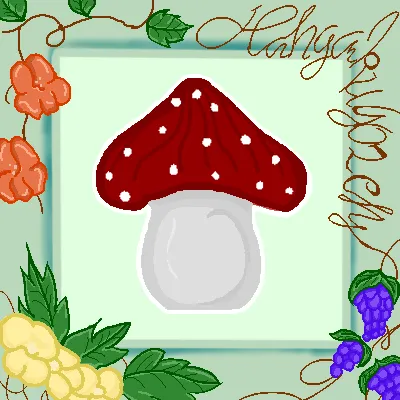 cute mushrooms hotbar + panel