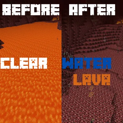 Clear Water & Lava