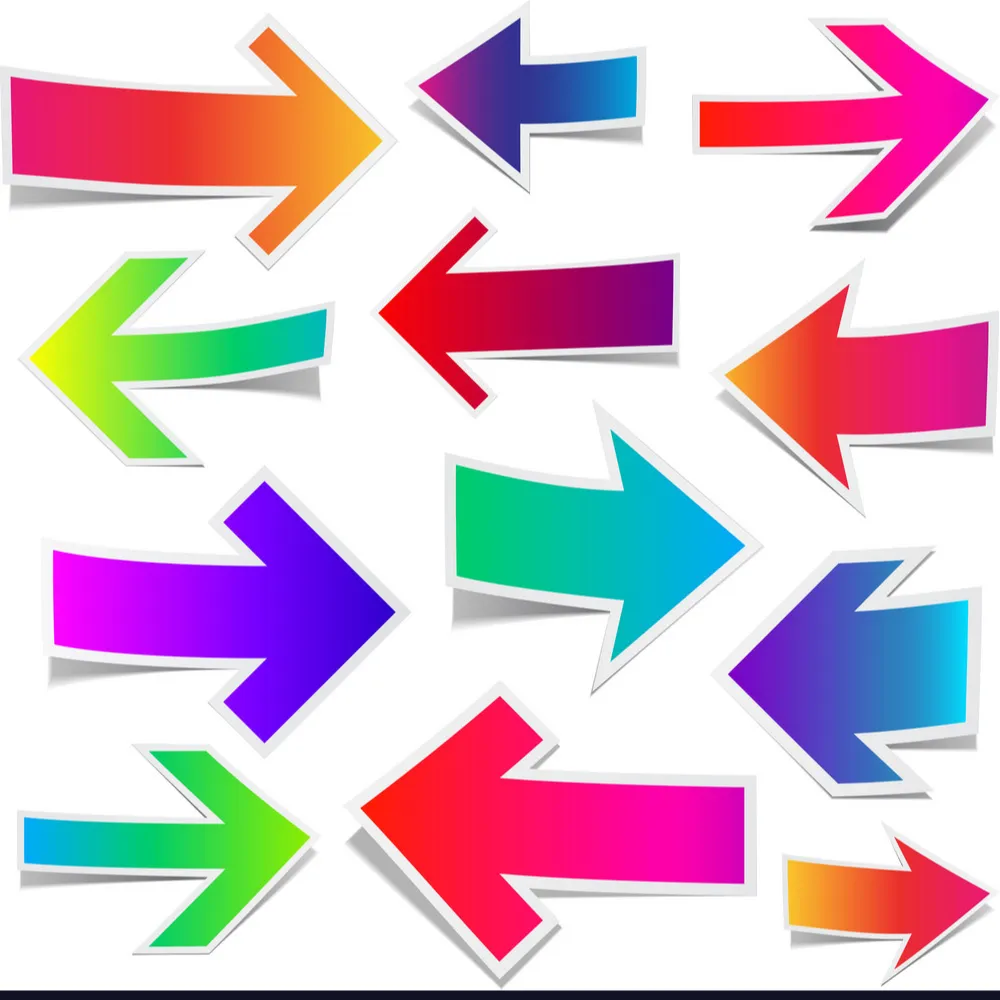Colorful Glazed Terracotta Arrows