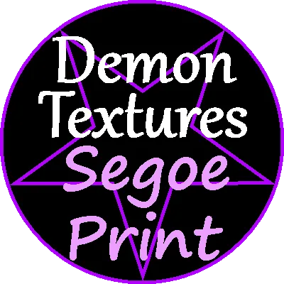 Demon Textures Segoe Print addon