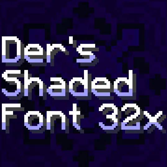 Der's Smooth Shaded Font (Faithful 32x)