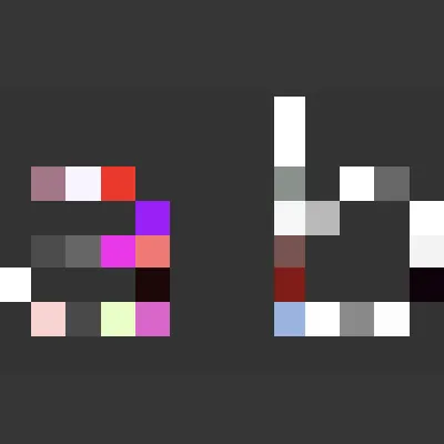 Glitchy font