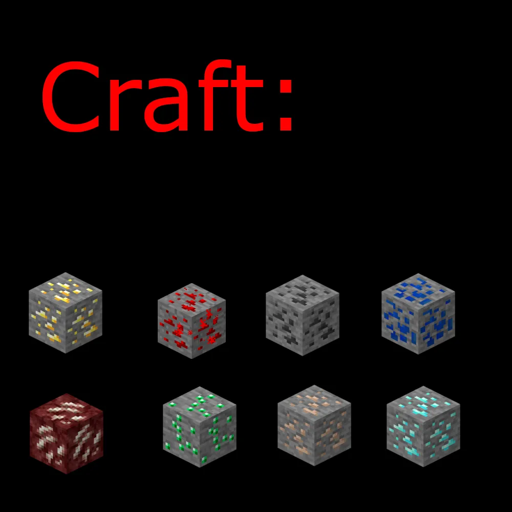 Craftable Vanilla Ores