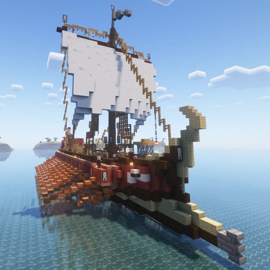 Illager War Trireme